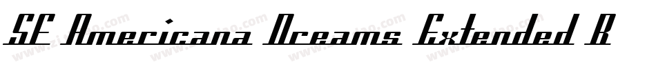 SF Americana Dreams Extended Bold字体转换